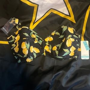 Lemon designed bikini top by sunsets California
